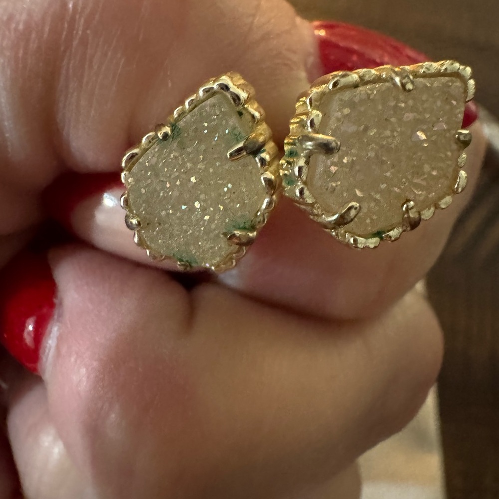 Kendra Scott Gold Tessa Druzy Earrings